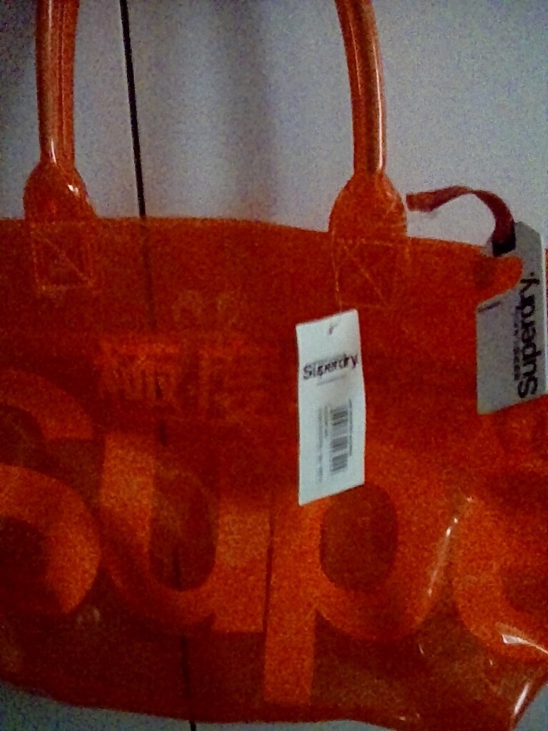 superdry tan tote bag